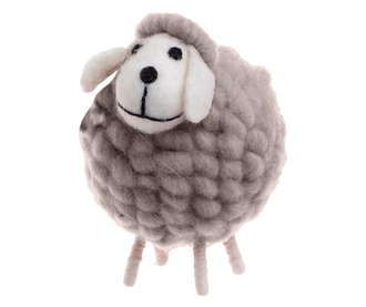Decoratiune Click, Sheep, poliester, 18x11x9 cm, maro