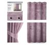 Draperie Ameliahome, Velvet Eyelets, poliester, 140x245 cm, mov nalba
