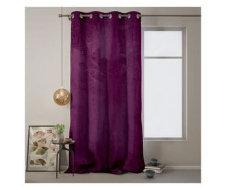 Draperie Ameliahome, Velvet Eyelets, poliester, 140x270 cm, mov pruna