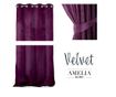 Draperie Ameliahome, Velvet Eyelets, poliester, 140x270 cm, mov pruna