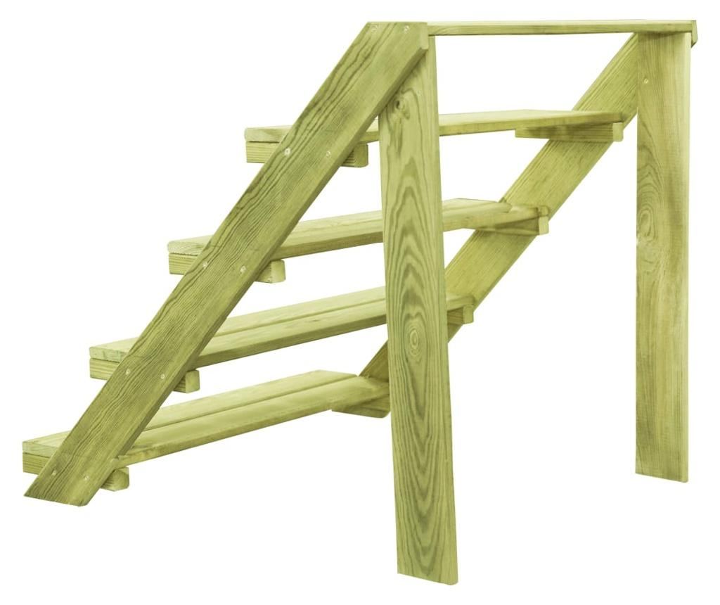 Stalak za biljke, 80 x 80 x 80 cm, tretirani borov drvo - 4