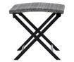 Sklopiva stolica, siva, od poliratana thumbnail 3