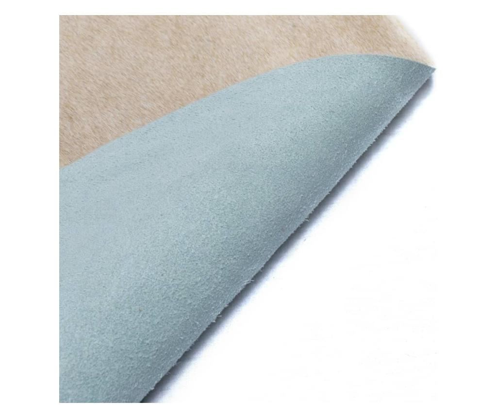 Tepih od prirodne kravlje kože, bež, 150 x 170 cm - 4