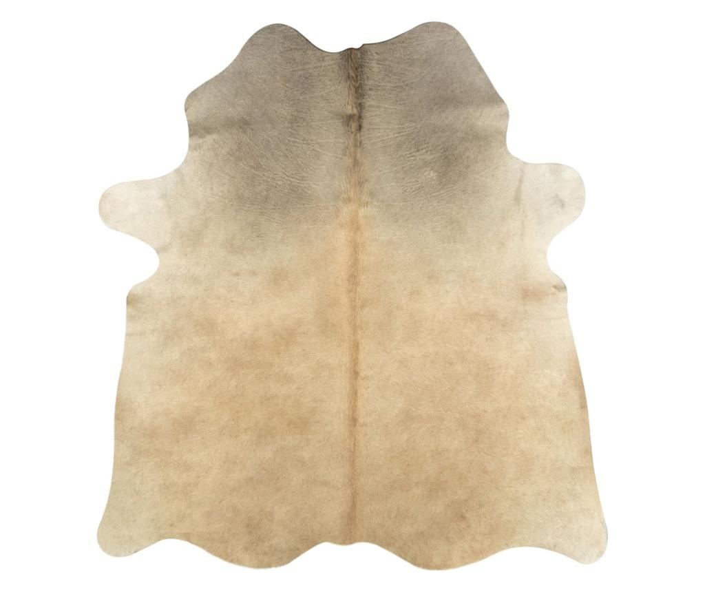 Tepih od prirodne kravlje kože, bež, 150 x 170 cm - 5
