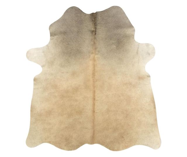 Tepih od prirodne kravlje kože, bež, 150 x 170 cm
