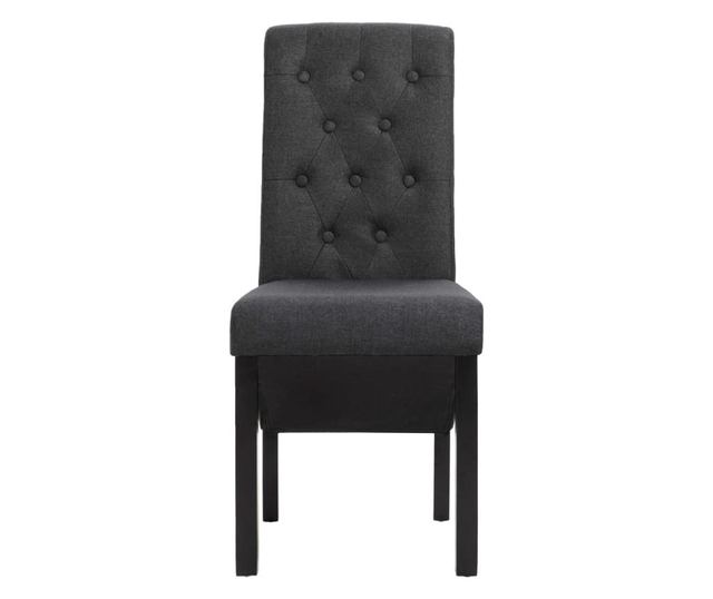 Kuhinjske stolice, 2 kom., tamno siva, tekstil