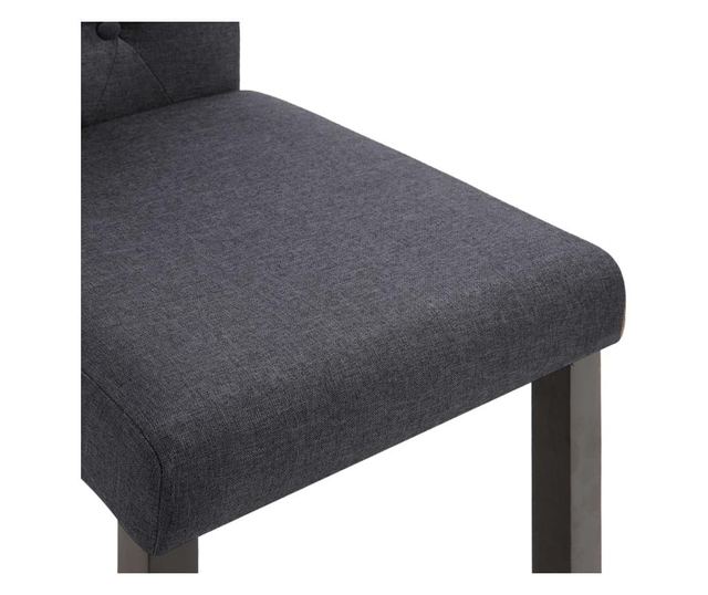 Kuhinjske stolice, 2 kom., tamno siva, tekstil