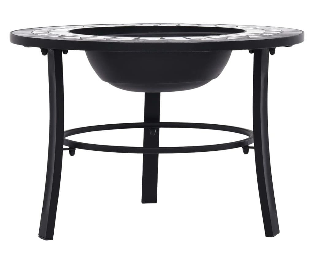 Fekete-fehr mozaikos kandall, 68 cm, kermia - 3