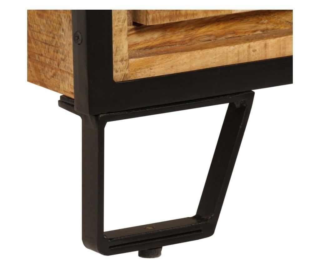 Comodă TV cu sertare, 120 x 30 x 40 cm, lemn masiv de mango - 11