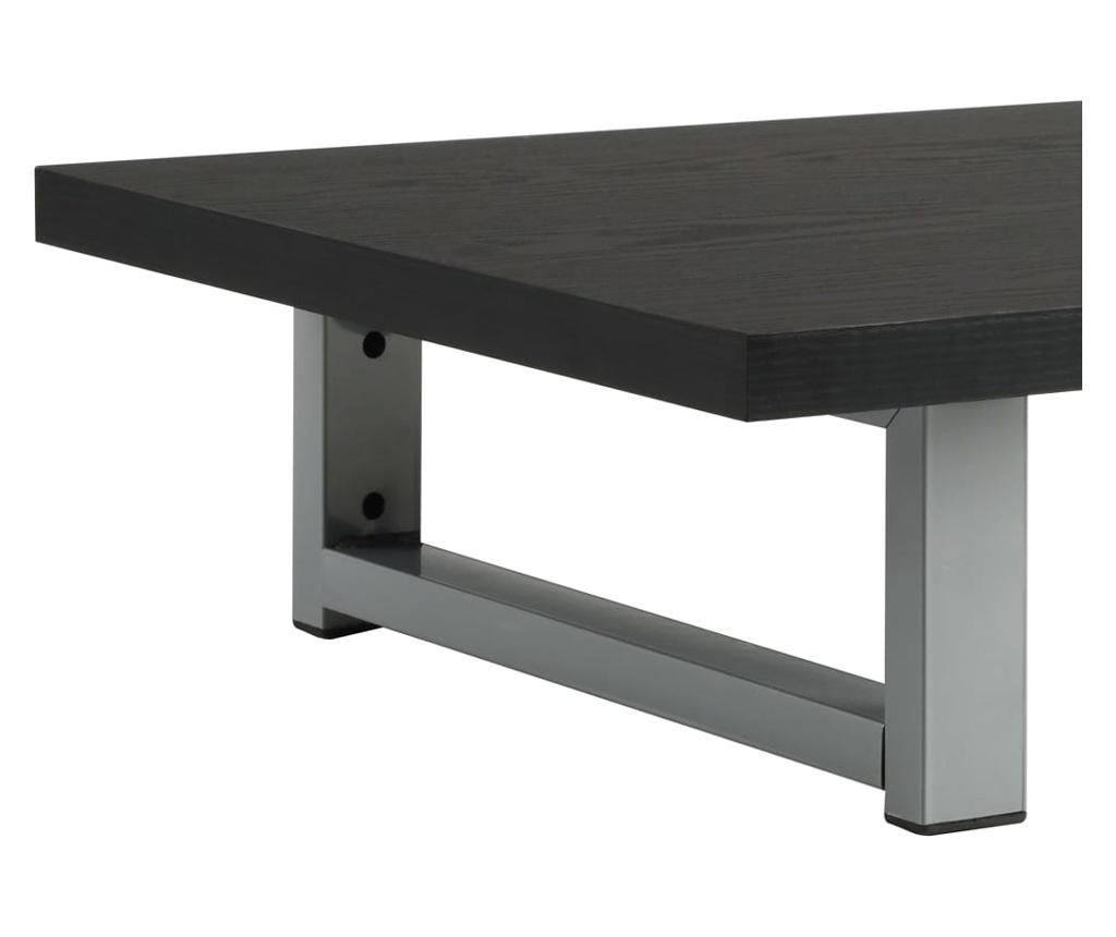 Set kupaonskog namještaja, 2 dijela, crna, keramika - 9