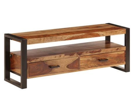 TV komoda, 120 x 35 x 45 cm, masivno sheesham leso