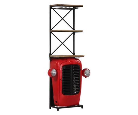 Omara za vino dizajn traktor 49x31x172 cm masivno mango leso