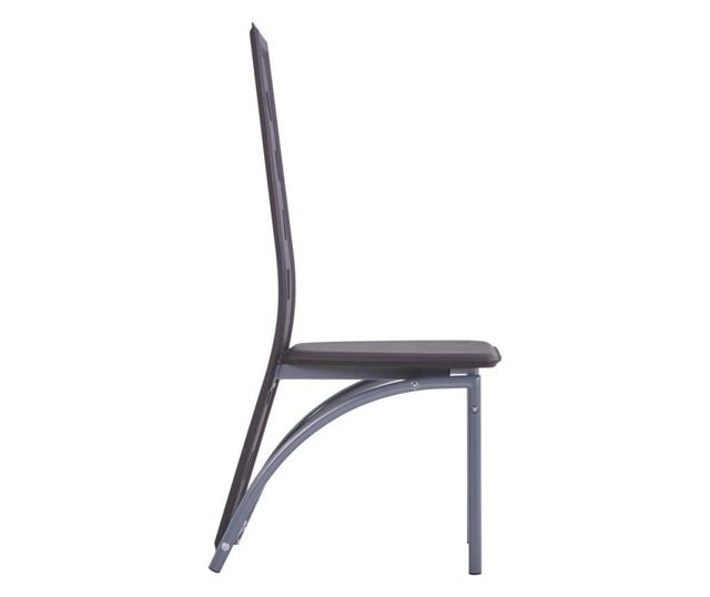 Stolice za kuhinju, 4 kom., smeđa, ekološka koža