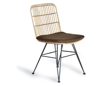 Set 2 scaune Giner Y Colomer, natural, 52x45x86 cm