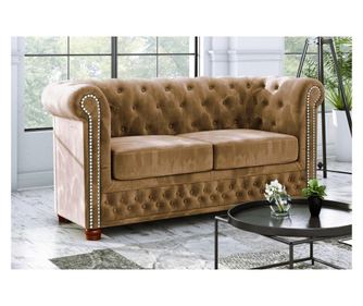 Canapea 2 locuri Chesterfield York Beige