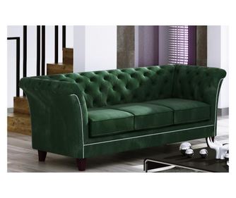 Canapea 3 locuri Derby Bottle Green