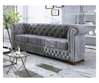 Canapea 3 locuri Chesterfield York Gray