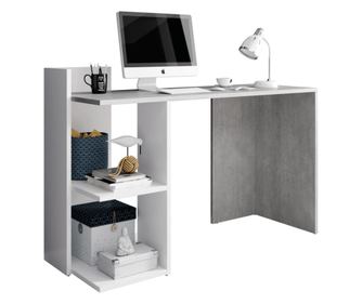 Birou PC Beton Alb Mat Bortis Impex
