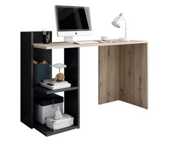 Birou PC Stejar Artisan Grafit Bortis Impex