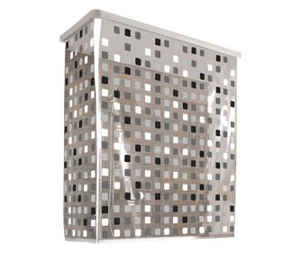 Sistem de rolete de dus pentru colt Grau Kleine Wolke, transparent cu alb, negru si gri, 128cmx240cm respectiv 53cmx240cm