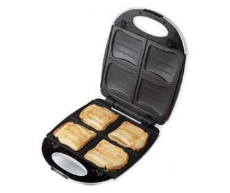 Aparat de sandwich 2 in 1 DO9046C cu placi interschimbabile, pentru pregatire sandwich sau waffe, 120 w