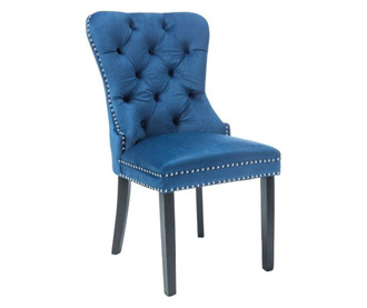 Scaun Dining Din Lemn, Catifea Albastra, 56 cm X 45 cm X 98 cm Lider Furniture, albastru, 56x45x98 cm