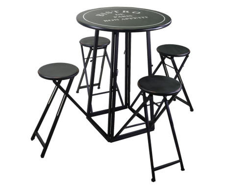 Barový stůl s 4 židlemi
