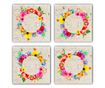 Set 4 coastere Taylor, piatra naturala, multicolor, 10x10 cm