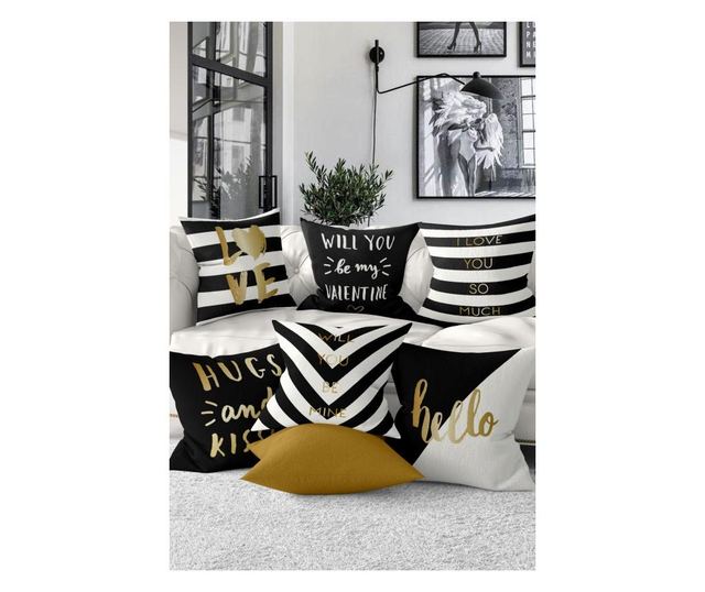 Set 7 prevlek za blazino Kate Louise 43x43 cm