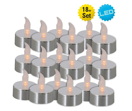 Комплект 18 свещи с LED