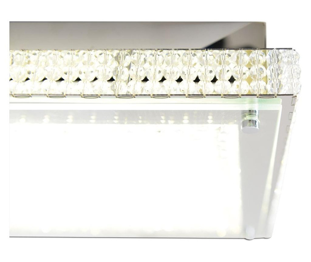 Plafoniera Näve, metal, transparent, 39x39x7 cm