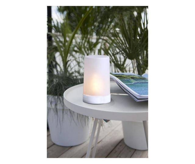 Lumanare cu LED Best Season, Flame Candle, husa: plastic, max. 0 W, alb, 9x9x15 cm