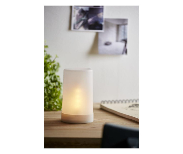 Lumanare cu LED Best Season, Flame Candle, husa: plastic, max. 0 W, alb, 9x9x15 cm