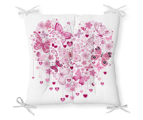 Minimalist Cushion Covers Pink Heart Székpárna 40x40 cm