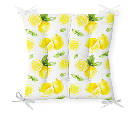 Minimalist Cushion Covers Lemon Pattern Székpárna 40x40 cm