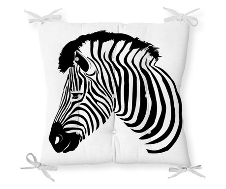 Minimalist Cushion Covers Black White Zebra Székpárna 40x40 cm