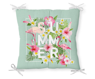Minimalist Cushion Covers Summer Green Pink Székpárna 40x40 cm