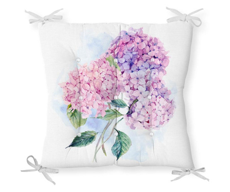 Minimalist Cushion Covers Pink Flower Székpárna 40x40 cm