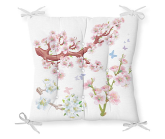 Minimalist Cushion Covers Pink Flower Soft Székpárna 40x40 cm