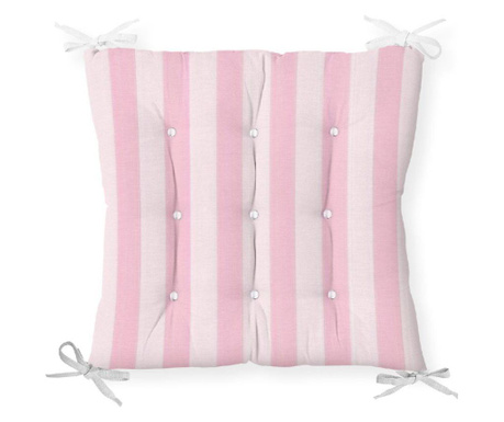 Minimalist Cushion Covers Pink Striped Székpárna 40x40 cm
