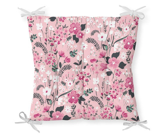 Minimalist Cushion Covers Pink Ethnic Flowers Székpárna 40x40 cm