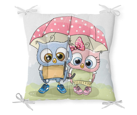 Minimalist Cushion Covers Boy Girl Owl Székpárna 40x40 cm
