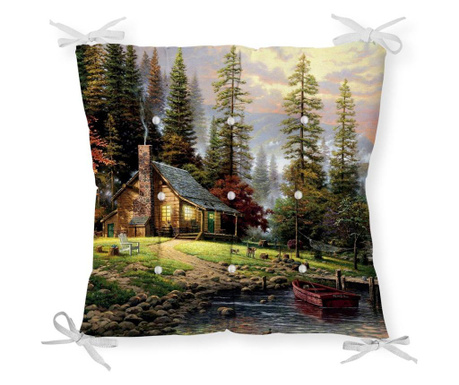 Perna de sezut Minimalist Home World, Minimalist Cushion Covers Nature View, bumbac, , 40x40 cm