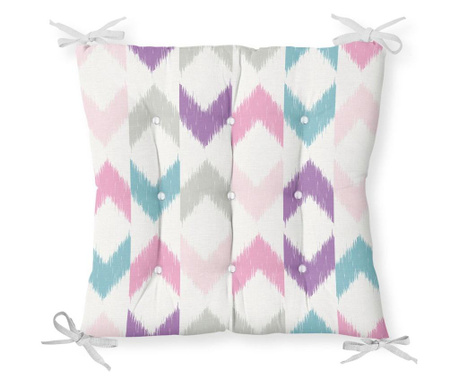 Poduszka na siedzisko Minimalist Cushion Covers Colorful Zigzag Geometric 40x40 cm