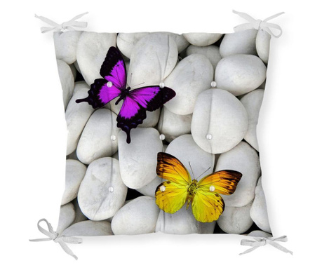 Minimalist Cushion Covers Butterfly Yellow Purple Székpárna 40x40...