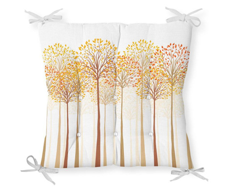 Minimalist Cushion Covers Gold Trees Székpárna 40x40 cm