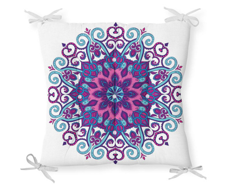 Minimalist Cushion Covers Ethnic Mandala Purple Székpárna 40x40 cm