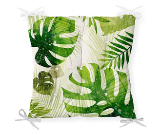Minimalist Cushion Covers Kanavice Green Leaf Székpárna 40x40 cm