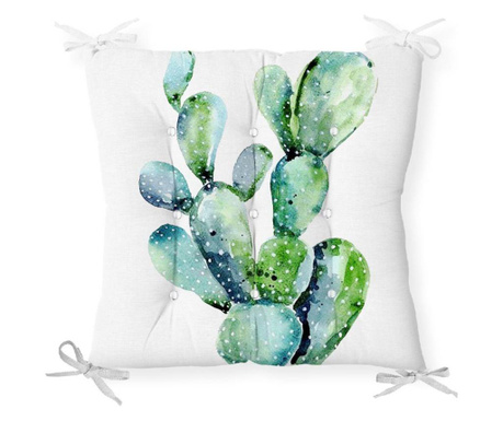 Minimalist Cushion Covers Green Cactus Székpárna 40x40 cm