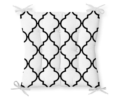 Minimalist Cushion Covers White Black Ogea Székpárna 40x40 cm